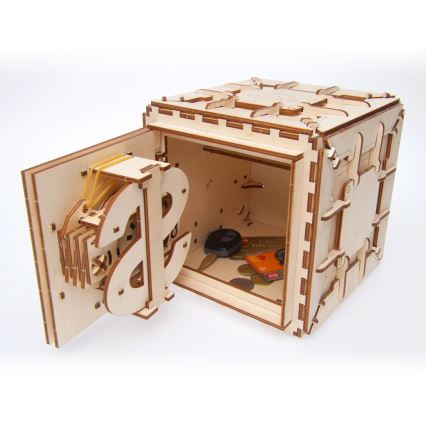 Ugears - 3D puzzle meccanico in legno Cassaforte