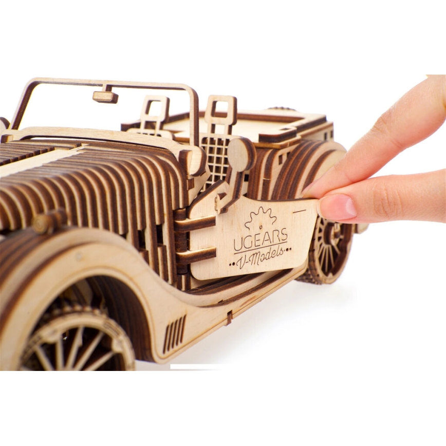 Ugears - 3D puzzle meccanico in legno Macchina roadster