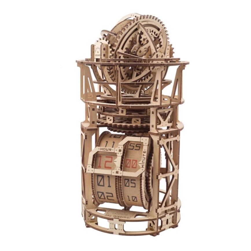 Ugears - 3D puzzle meccanico in legno Orologio con tourbillon