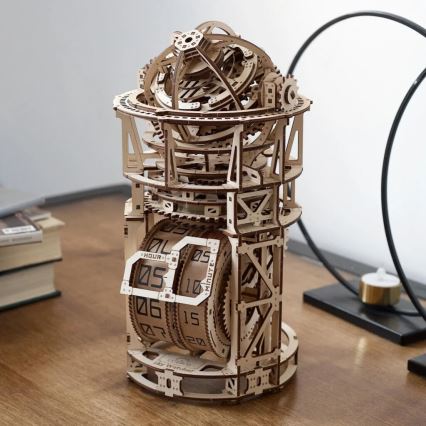 Ugears - 3D puzzle meccanico in legno Orologio con tourbillon