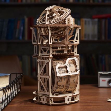 Ugears - 3D puzzle meccanico in legno Orologio con tourbillon