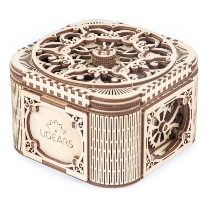 Ugears - 3D puzzle meccanico in legno Scatola per gioielli