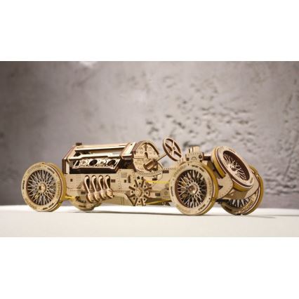 Ugears - 3D puzzle meccanico in legno U9 Macchina Grand Prix