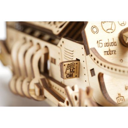 Ugears - 3D puzzle meccanico in legno U9 Macchina Grand Prix