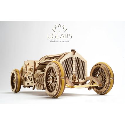 Ugears - 3D puzzle meccanico in legno U9 Macchina Grand Prix