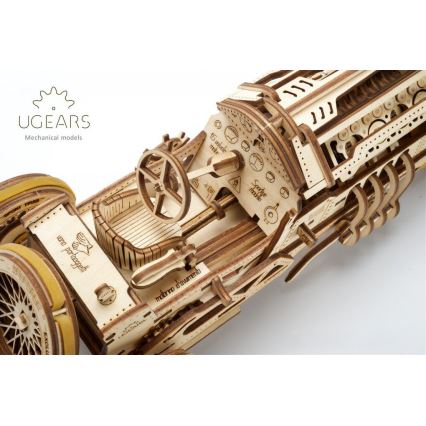 Ugears - 3D puzzle meccanico in legno U9 Macchina Grand Prix