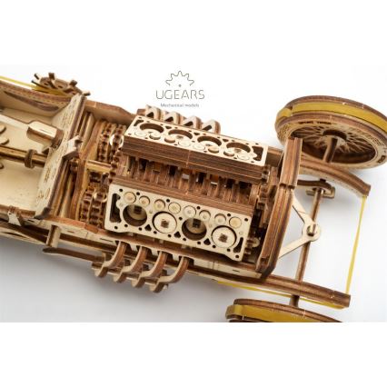 Ugears - 3D puzzle meccanico in legno U9 Macchina Grand Prix