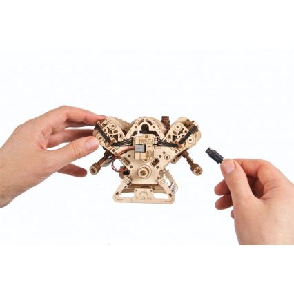 Ugears - Puzzle meccanico 3D in legno Motore V8