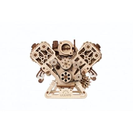 Ugears - Puzzle meccanico 3D in legno Motore V8