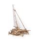 Ugears - Puzzle meccanico in legno 3D Barca a vela Merihobus trimarano
