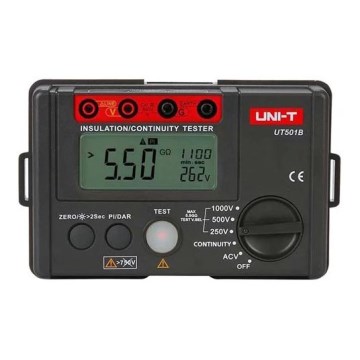 Uni-T UT501B - Tester della resistenza d'isolamento, 6xAA