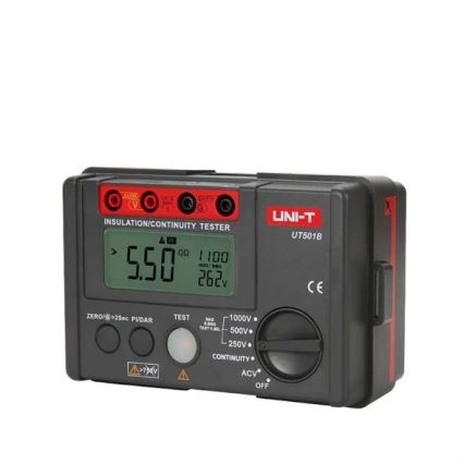 Uni-T UT501B - Tester della resistenza d'isolamento, 6xAA