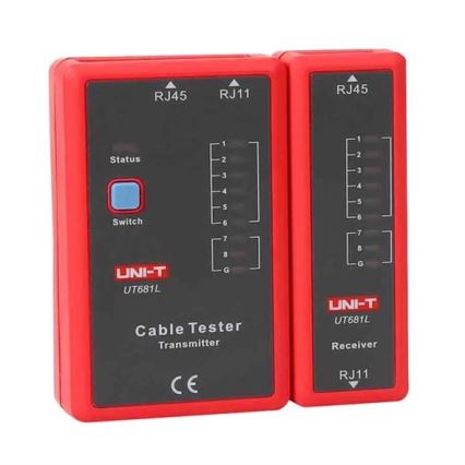 Uni-T UT681L - Tester per cavi 9V 1x6LR61