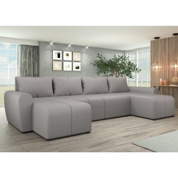 Upholstered universale folding U-shaped suite lounge NEWPORT grigio