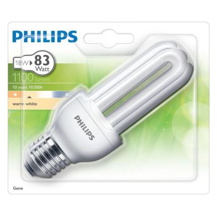 Úporná lampadina Philips GENIE E27/18W/230V 2700K