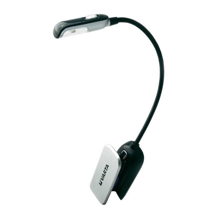 Varta 16618101421 - Lampada da tavolo LED con clip BOOK LIGHT LED/2xCR2032