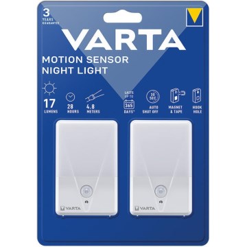 Varta 16624101402 - SET 2x Lampada LED orientativa con sensore NIGHT LIGHT LED/3xAAA