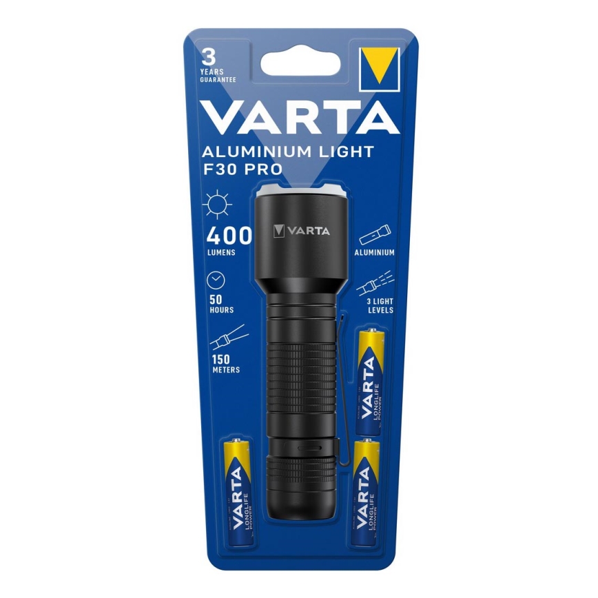 Varta 17608101421 - Torcia LED ALUMINIUM LIGHT LED/3xAAA