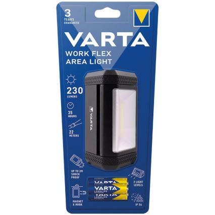 Varta 17648101421 - Torcia portatile a LED WORK FLEX AREA LIGHT LED/3xAA IP54