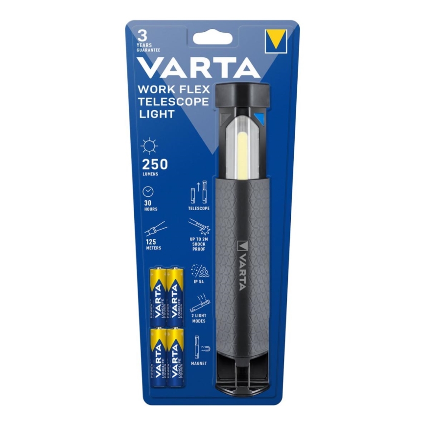 Varta 18646101421 - Torcia LED WORK FLEX LED/4xAA IP54
