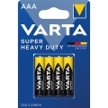 Varta 2003 - confezione da 4 batterie al zinco‑carbone SUPER HEAVY DUTY AAA 1,5 V
