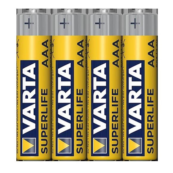 Varta 2003101304 - 4 pz Batteria zinco carbone SUPERLIFE AAA 1,5V