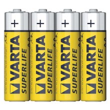 Varta 2006 - 4 pz Batteria a zinco-carbone SUPERLIFE AA 1,5V