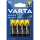Varta 2006 - Confezione da 4 batterie zinco-carbone SUPER HEAVY DUTY AA 1,5 V