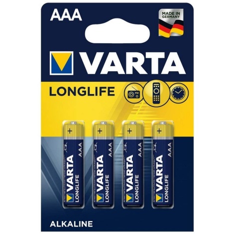 Varta 4103 - 4 ks pila alcalina LONGLIFE EXTRA AAA 1,5V
