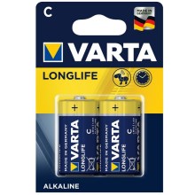 Varta 4114 - 2 pz Batterie alcaline LONGLIFE EXTRA C 1,5V