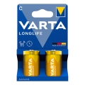 Varta 4114101422 - 2 pezzi Batterie alcaline LONGLIFE LR14/C 1,5V