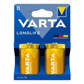 Varta 4120101422 - 2 pz Batteria alcalina LONGLIFE D 1,5V