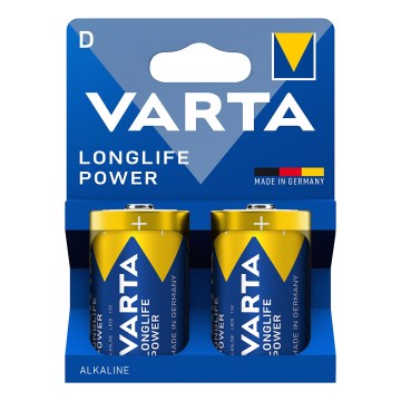 Varta 4920121422 - 2 pz Batteria alcalina LONGLIFE POWER LR20/D 1,5V