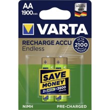 VARTA 56676 - 2x Batteria ricaricabile 1900 mAh AA 1,2V