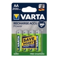 Varta 56706 - 4 pz Batterie caricabili ACCU AA NiMH/2100mAh/1,2V
