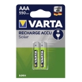 Varta 56733 - 2 pz Batteria ricaricabile SOLAR ACCU AAA NiMH/550mAh/1,2V