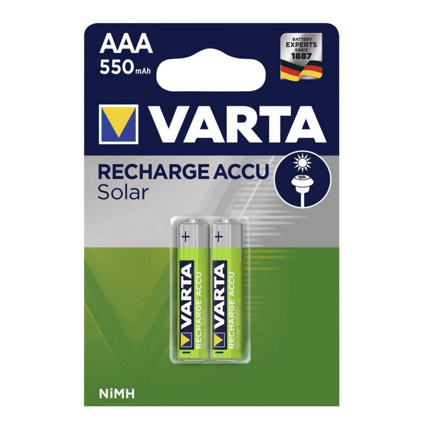 Varta 56733 - 2 pz Batteria ricaricabile SOLAR ACCU AAA NiMH/550mAh/1,2V