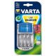 Varta 57070 - Caricabatterie LCD 4xAA/AAA 100-240V/12V/5V