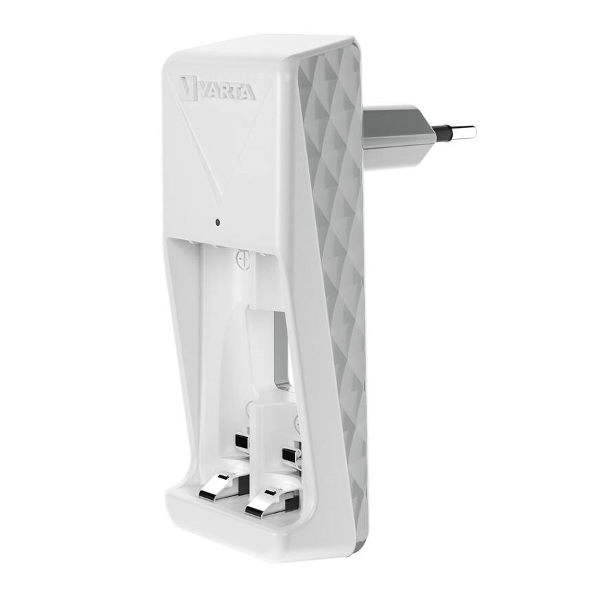 Varta 57656101401 - Caricabatterie per 2 batterie AA/AAA, 230 V