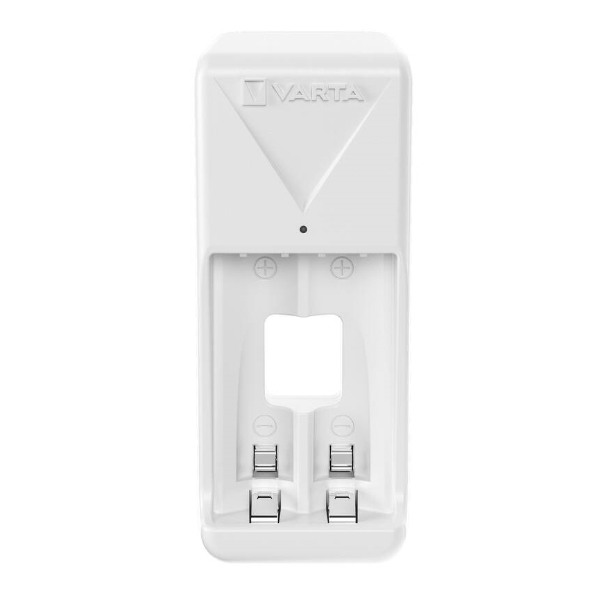 Varta 57656101451 - Caricabatterie per 2 batterie AA/AAA 2100 mAh 230V