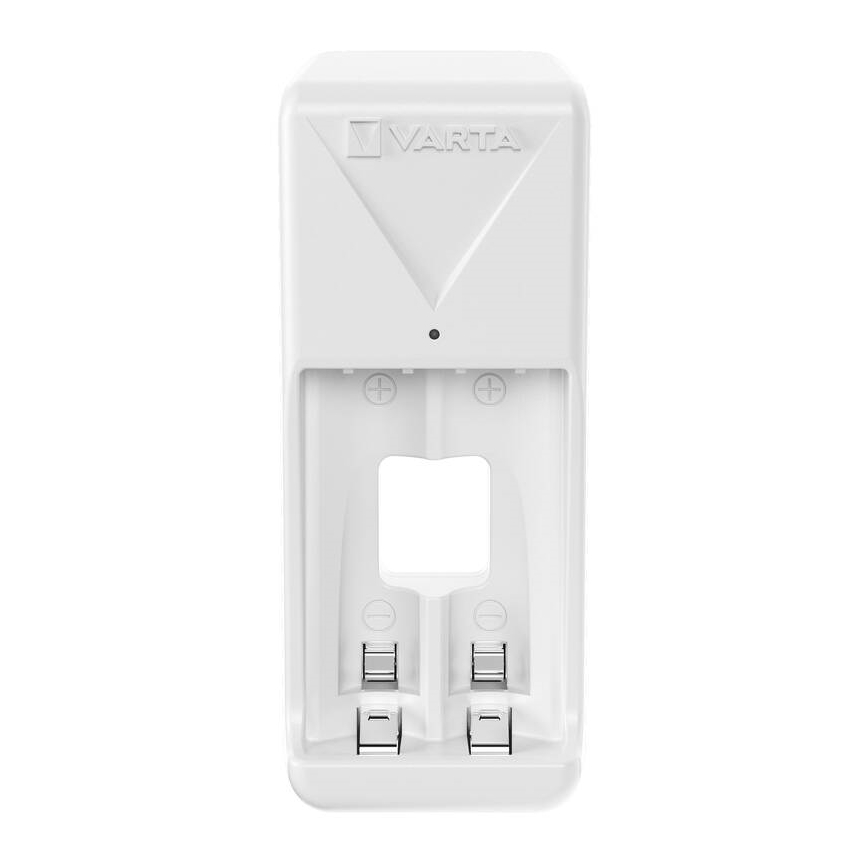 Varta 57656201421 - Caricabatterie per 2 batterie AA/AAA, 800 mAh, 230 V