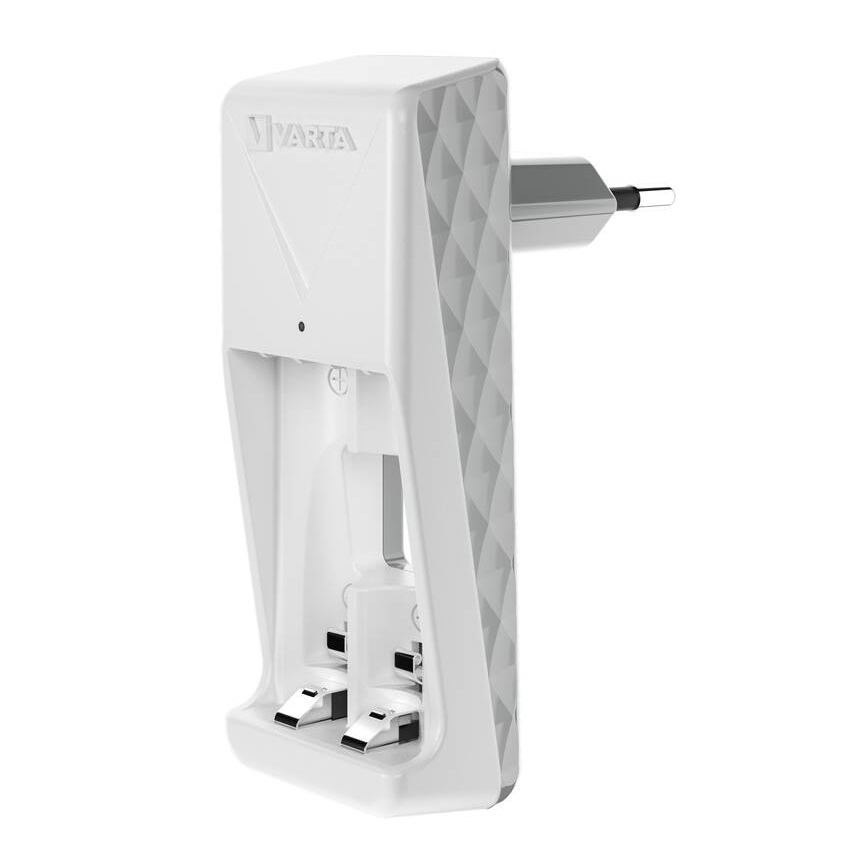 Varta 57656201421 - Caricabatterie per 2 batterie AA/AAA, 800 mAh, 230 V
