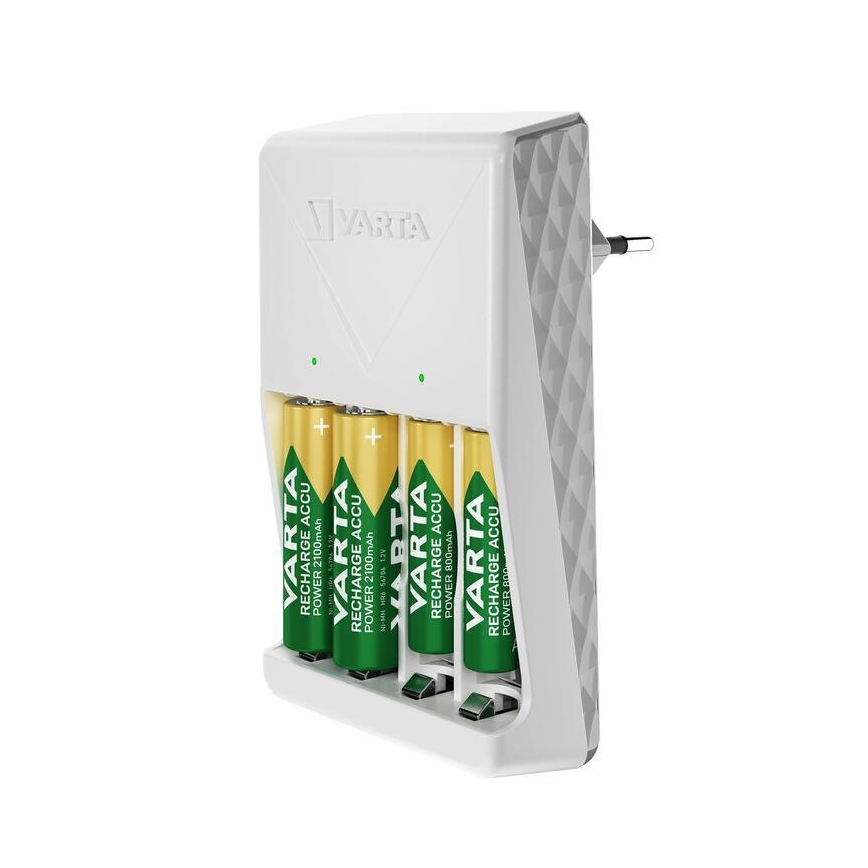 Varta 57657101451 - Caricabatterie 4xAA/AAA 2100mAh 230V