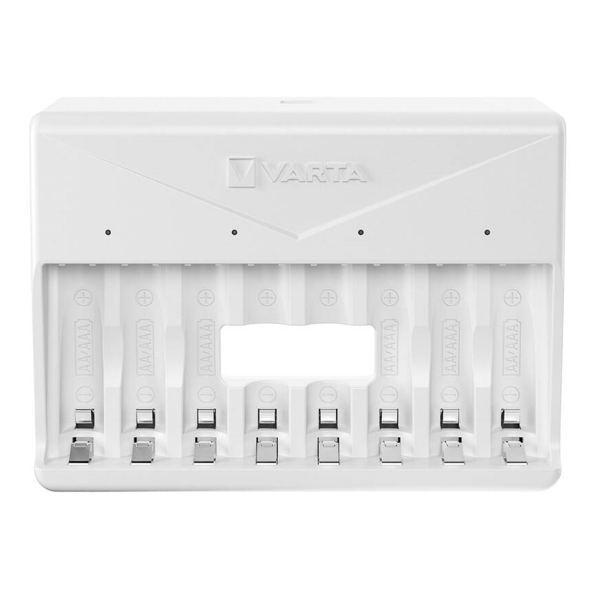Varta 57659101401 - Caricabatterie per 8 batterie AA/AAA 5V