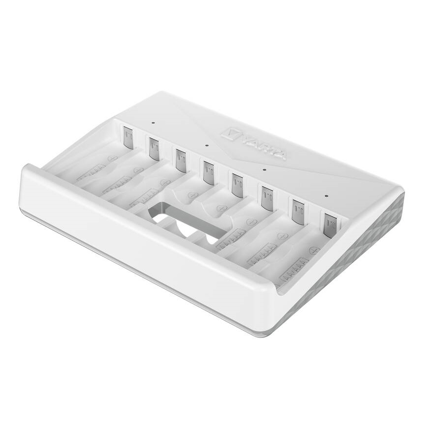 Varta 57659101401 - Caricabatterie per 8 batterie AA/AAA 5V