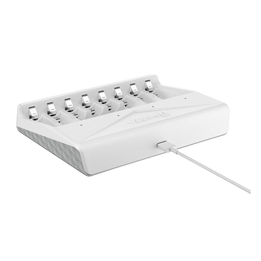 Varta 57659101401 - Caricabatterie per 8 batterie AA/AAA 5V