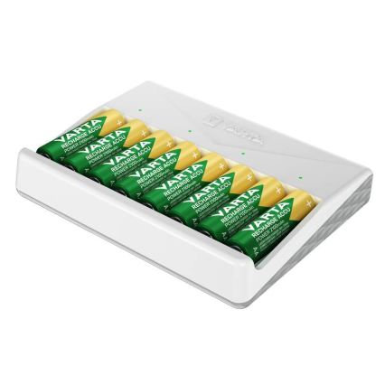 Varta 57659101401 - Caricabatterie per 8 batterie AA/AAA 5V