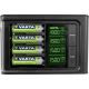 VARTA 57674 - Caricabatterie Smart LCD 4xAA/AAA ricarica 1,5 ore