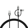 Varta 57937101111 - Cavo USB 3in1 con connector Lightning e Micro USB 2m