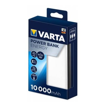 Varta 57976101111 - Power Bank ENERGY 10000mAh / 2x2,4V bianco